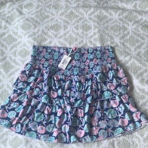 Simply Southern Blue and Pink Patterned Mini Skirt XL